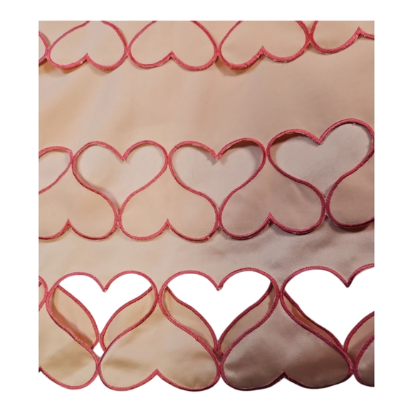 ASOS Coquette Peach Heart Cut Out Cap Sleeve Shift Dress Size 8 - Picture 3 of 10